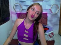Slim blonde with green eyes and long hair, small buttocks and tits